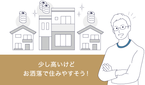 少し高いけどお洒落で住みやすそう!