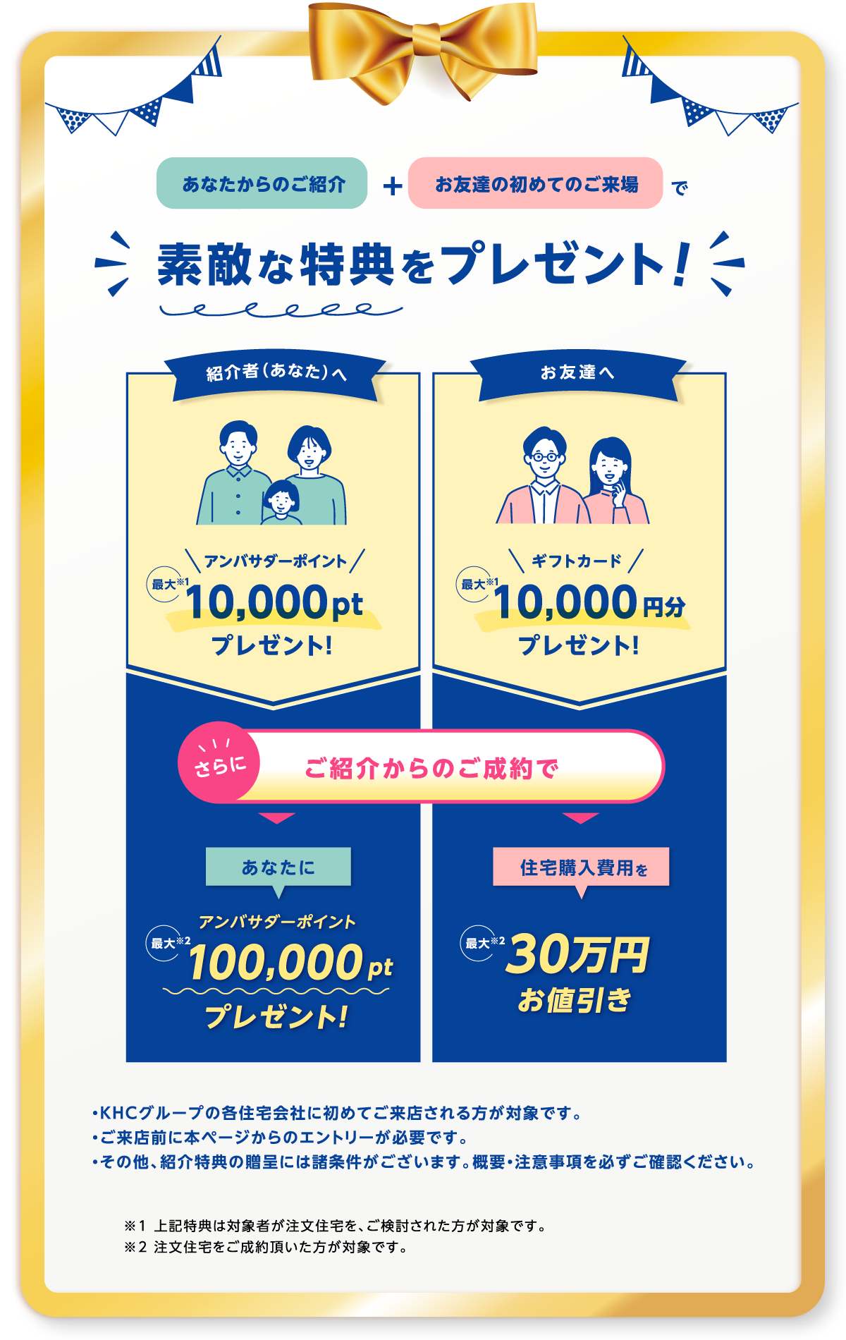 素敵な特典をプレゼント